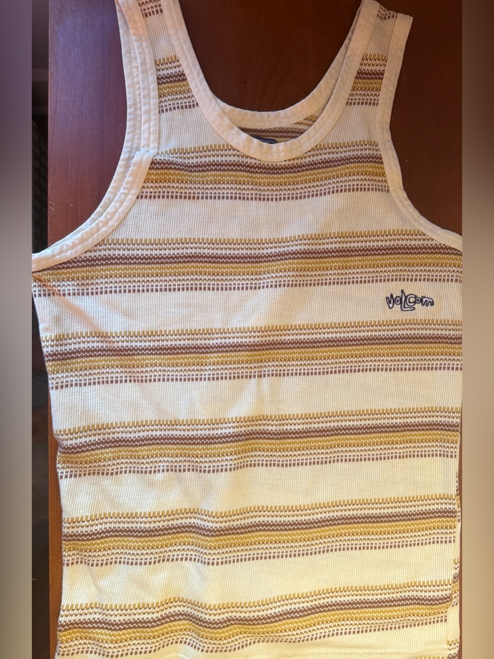 🔥 RARE VINTAGE 90s / Y2K VOLCOM STRIPED KNIT TANK TOP 🔥